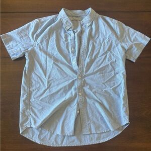 Outerknown Light Blue Casual Button Down Shirt